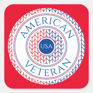 AMERIKANISCHES VETERAN - Große Aufkleber auf dem P