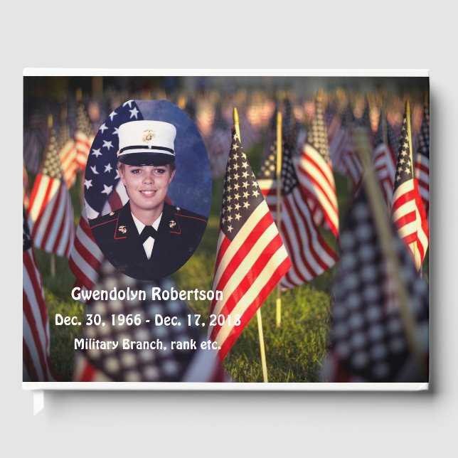 Amerikanisches Veteran Memorial Gästebuch (Vorderseite)