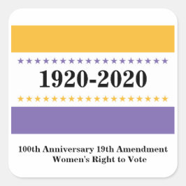 Amerikanisches Wahlsieg Flag Frauen wählen Quadratischer Aufkleber