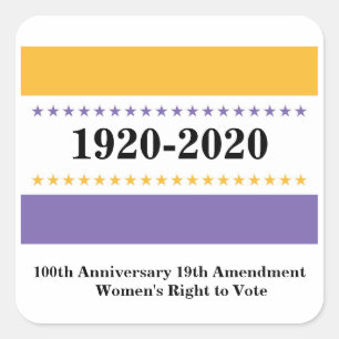 Amerikanisches Wahlsieg Frauen wählen Quadratischer Aufkleber