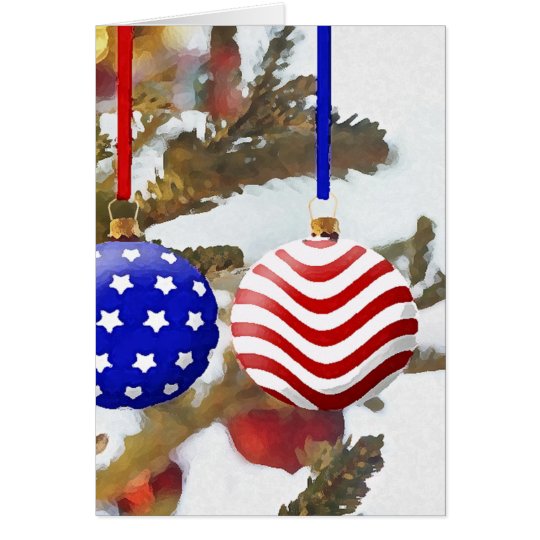 Amerikanisches Weihnachten Karte