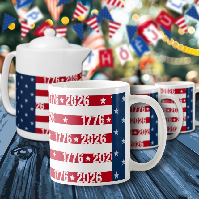 Amerikas 250. 1776 2026 Feier Kaffeetasse (Von Creator hochgeladen)