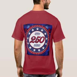 Amerikas 250. Geburtstag 1776-2026 Grafische Feuer T-Shirt