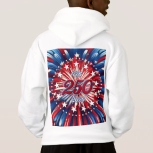 Amerikas 250. Geburtstag 1776-2026 RWB Feuerwerk Hoodie
