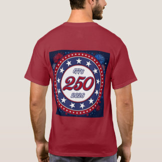 Amerikas 250. Geburtstag 1776-2026 RWB Feuerwerk T-Shirt