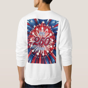 Amerikas 250. Geburtstag 1776-2026 RWB Feuerwerk T Sweatshirt