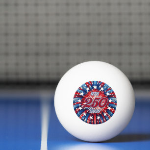 Amerikas 250. Geburtstag 1776-2026 RWB Feuerwerk Tischtennisball