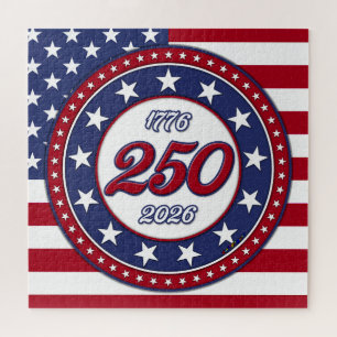 Amerikas 250. Geburtstag mit der USA-Flagge