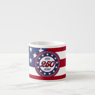Amerikas 250. Geburtstag mit der USA-Flagge Espressotasse