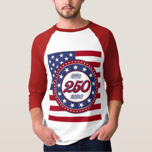 Amerikas 250. Geburtstag mit der USA-Flagge T-Shirt