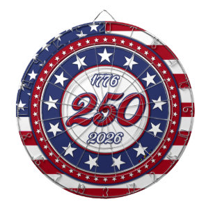 Amerikas 250. Geburtstag mit USA-Flagge Dartscheibe