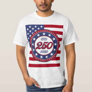 Amerikas 250. Geburtstag mit USA-Flagge T-Shirt