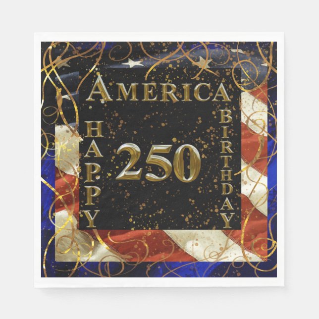 Amerikas 250. Geburtstag! Serviette (Vorderseite)