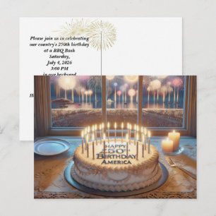 Amerikas 250. Geburtstagsfeier Postkarte