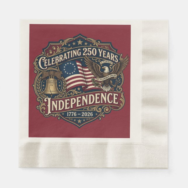 Amerikas 250-Jahr-Feier Serviette (Vorderseite)
