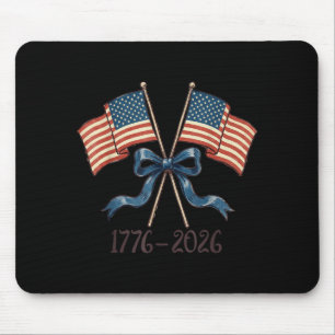 Amerikas 250-Jahr-Feier USA-Flaggen-Schleife 1776- Mousepad