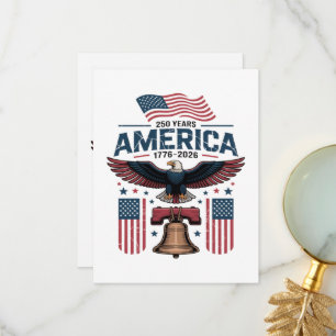 Amerikas 250. Jahrestag Dankeskarte