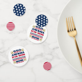 Amerikas 250-jähriges Patriotikum Konfetti