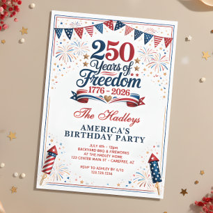 Amerikas 250. Jubiläum Einladung