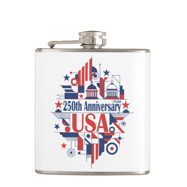 Amerikas 250. Jubiläum Flachmann (Vorderseite)