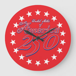 Amerikas 250. Jubiläum Große Wanduhr