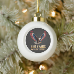 Amerikas 250. Jubiläum Keramik Kugel-Ornament