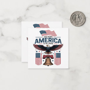 Amerikas 250. Jubiläum Mitteilungskarte
