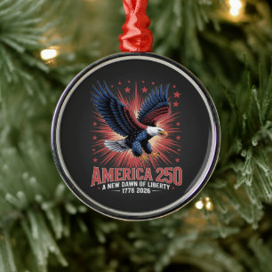 Amerikas 250. Jubiläum Ornament Aus Metall