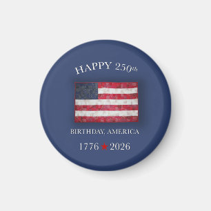 Amerikas 250. Jubiläum Patriotic 4. Juli Magnet