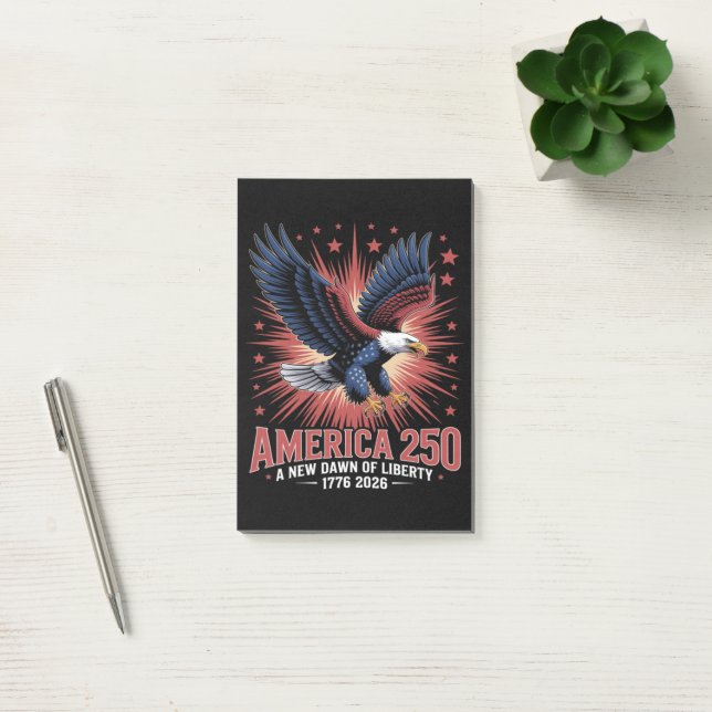 Amerikas 250. Jubiläum Post-it Klebezettel (Büro)