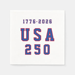 Amerikas 250. Jubiläum USA 250 1776 2026 Serviette