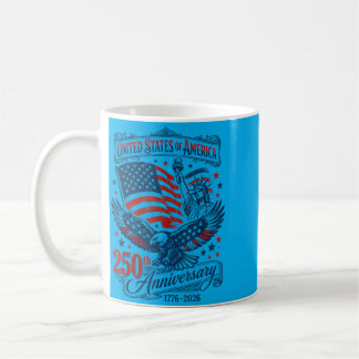 Amerikas 250. Jubiläum Weißkopfseeadler Amerikanis Kaffeetasse