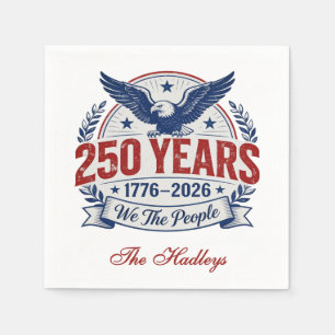 Amerikas 250. Jubiläumsname Serviette