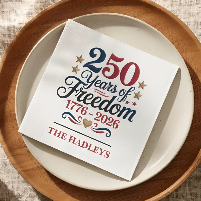 Amerikas 250. Jubiläumsname Serviette (Von Creator hochgeladen)