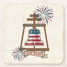 Amerikas 250. Riverside Raincross Rechteckiger Pappuntersetzer
