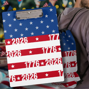 Amerikas 250. Sterne und Streifen 1776 2026 Klemmbrett