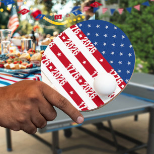 Amerikas 250. Sterne und Streifen 1776-2026 Tischtennis Schläger