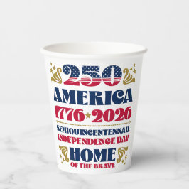 Amerikas 250. Tageszeitung Pappbecher