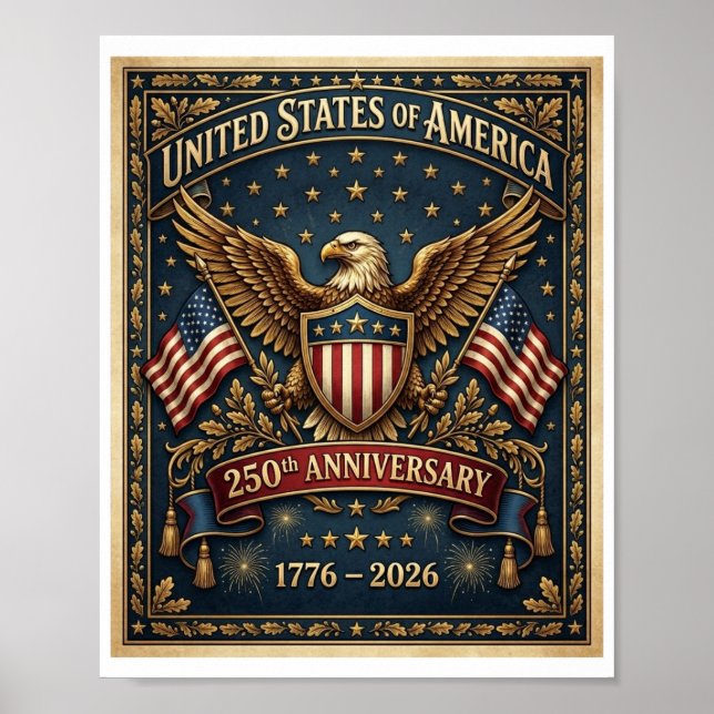 Amerikas 250. Version 1    Poster (Vorne)
