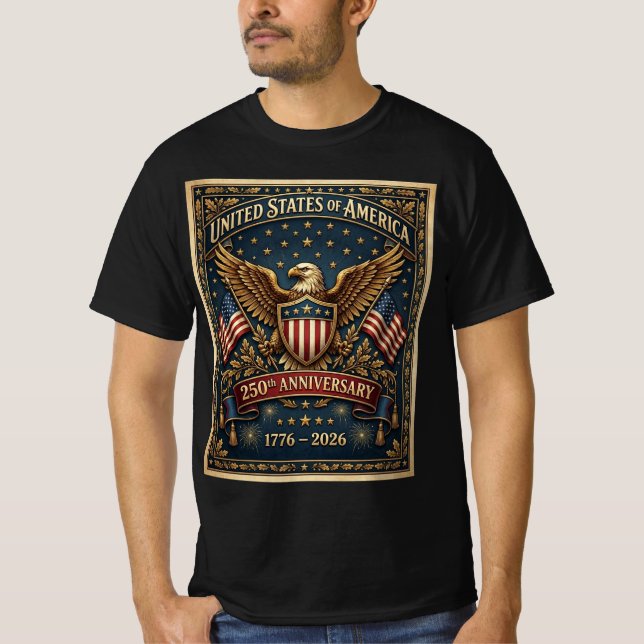 Amerikas 250. Version 1 T-Shirt (Vorderseite)