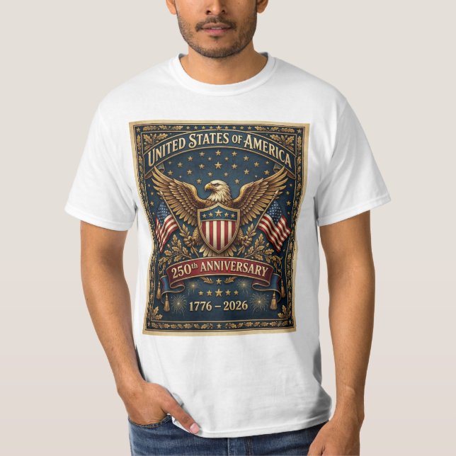 Amerikas 250. Version 1 T-Shirt (Vorderseite)