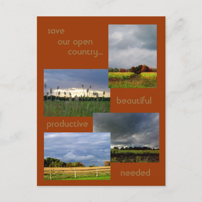 Amerikas Agrarland 2 Foto Postkarte (Vorderseite)