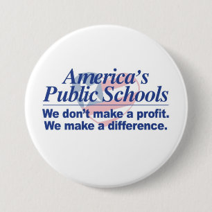 Amerikas allgemeine Schulen stellen einen Button