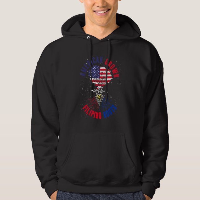 Amerikas Anbau mit Filipino Roots Pinoy Pinay Phi Hoodie (Vorderseite)