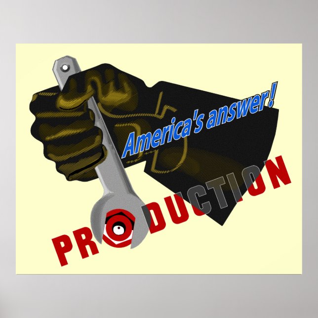 Amerikas Antwort - PRODUKTION Poster (Vorne)