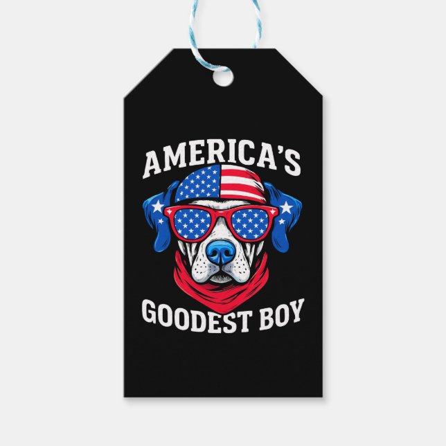 Amerikas bester Junge Hund Geschenkanhänger (Vorderseite)