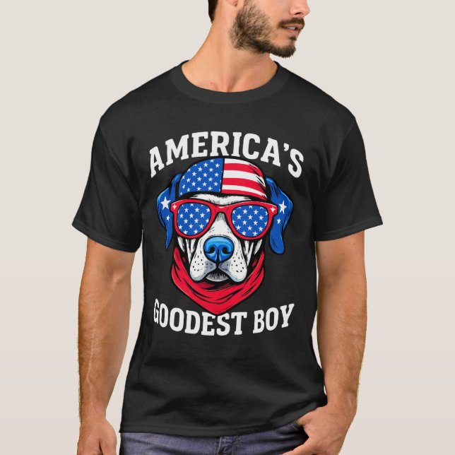 Amerikas bester Junge Hund T-Shirt (Vorderseite)