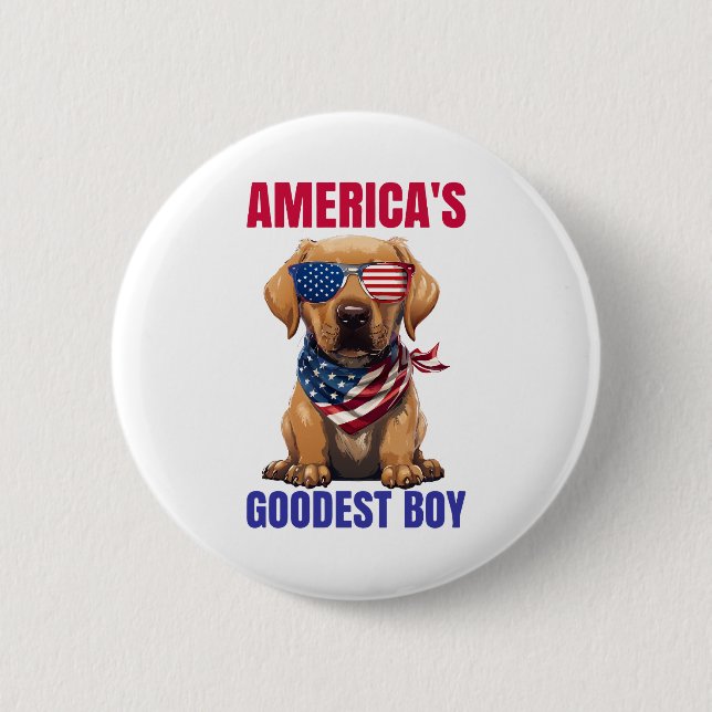 Amerikas bester Labrador Button (Vorderseite)