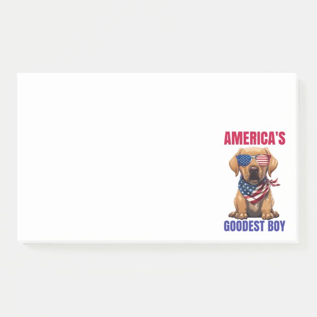 Amerikas bester Labrador Post-it Klebezettel (Vorderseite)