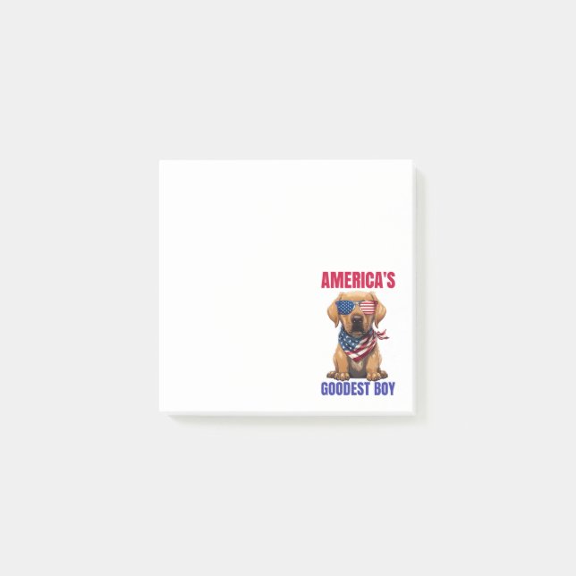 Amerikas bester Labrador Post-it Klebezettel (Vorderseite)